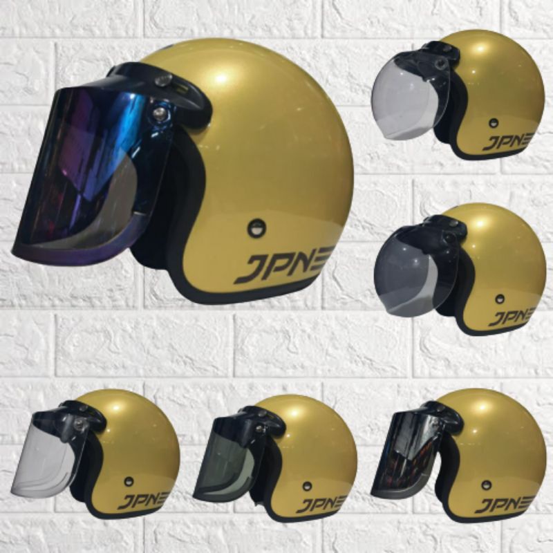 Helm jpn kuning lemon glossy ORIGINAL