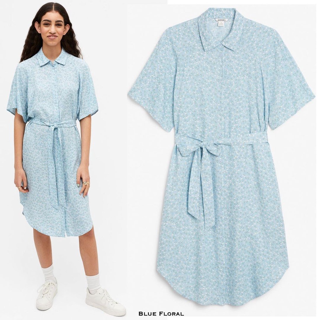 Blue Sky Belted Dress