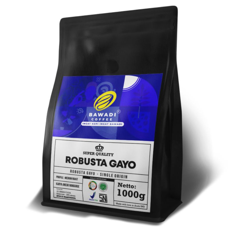 Bawadi Coffee Robusta Gayo Aceh 1000gr