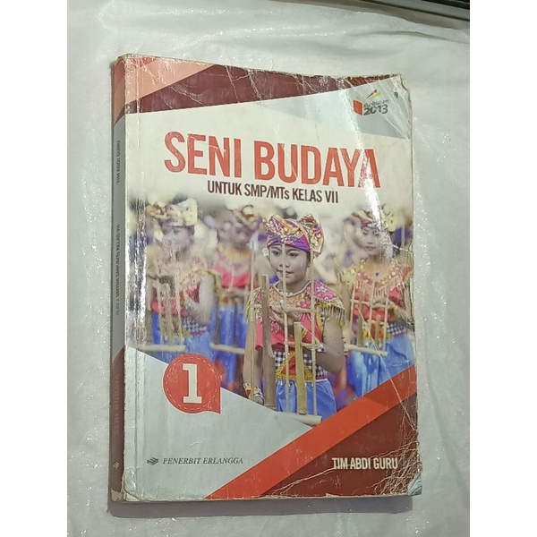 BUKU SENI BUDAYA PENERBIT ERLANGGA KELAS 1SMP BUKU BEKAS SENI BUDAYA PENERBIT ERLANGGA