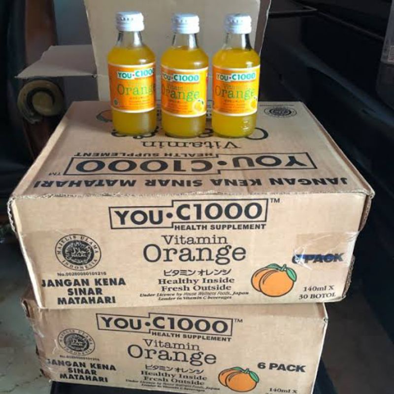 

YOU C1000 ORANGE 140ML BOTOL KACA KARTON ISI 30 MADIUN JAWA TIMUR