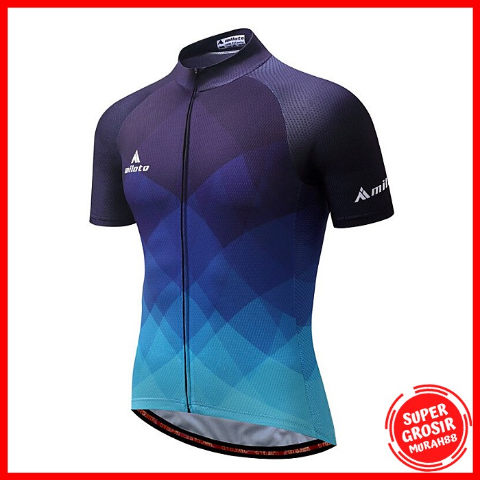 Baju Pakaian Olahraga Sepeda Pria Cycling Jersey Short Sleeve Men