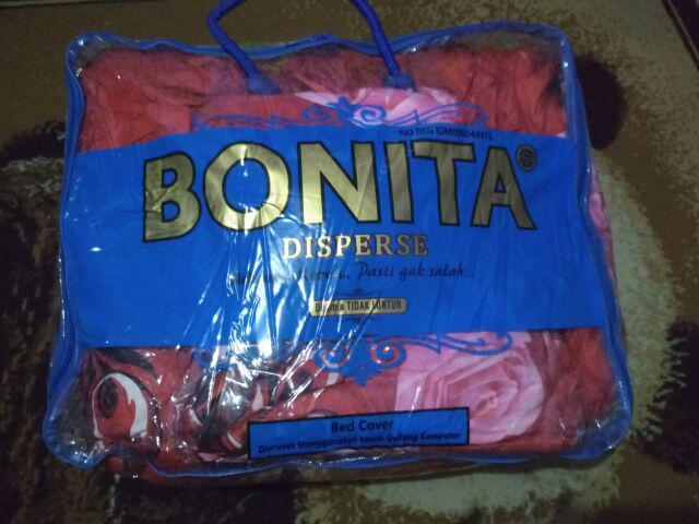 Bonita Bedcover Set 180x200 King Rumbai Minimalis ( Bed Cover ) Friamart