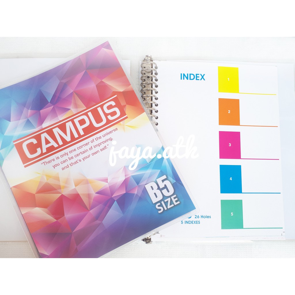 

HJK Binder Note - Loose Leaf Binder Note B5 26 ring Motif