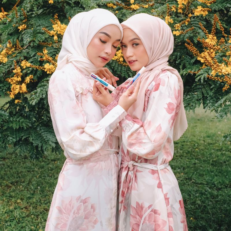 GIYOMI x WARDAH Bundling  Dress Ruby Red