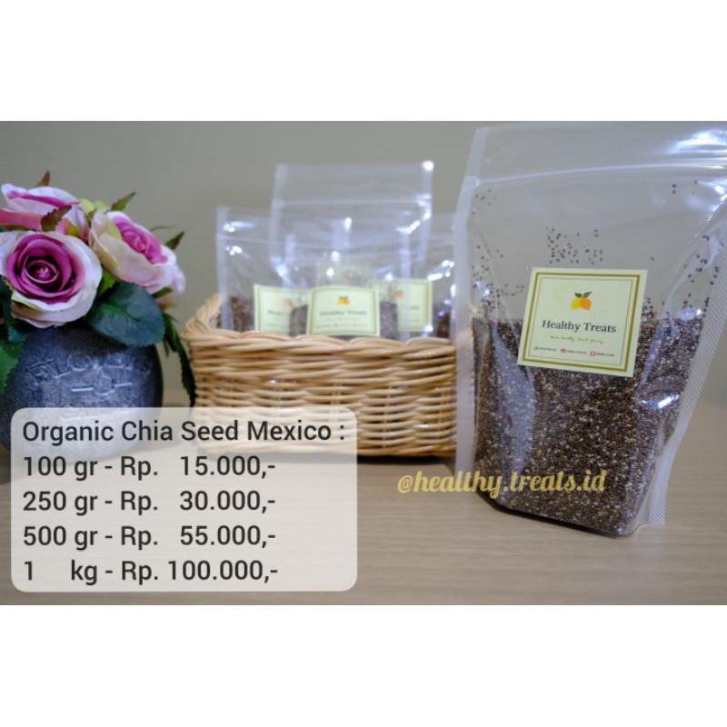 

Organic Chia Seed Mexico 100/250/500 gr dan 1 kg