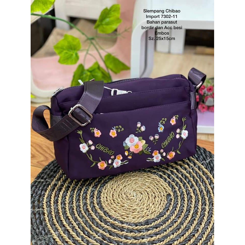 Chibao Slempang 7302-11 Motif Bunga. Tas Slempang Chibao Tas Slempang Wanita TERBARU BEST SELLER.!!!