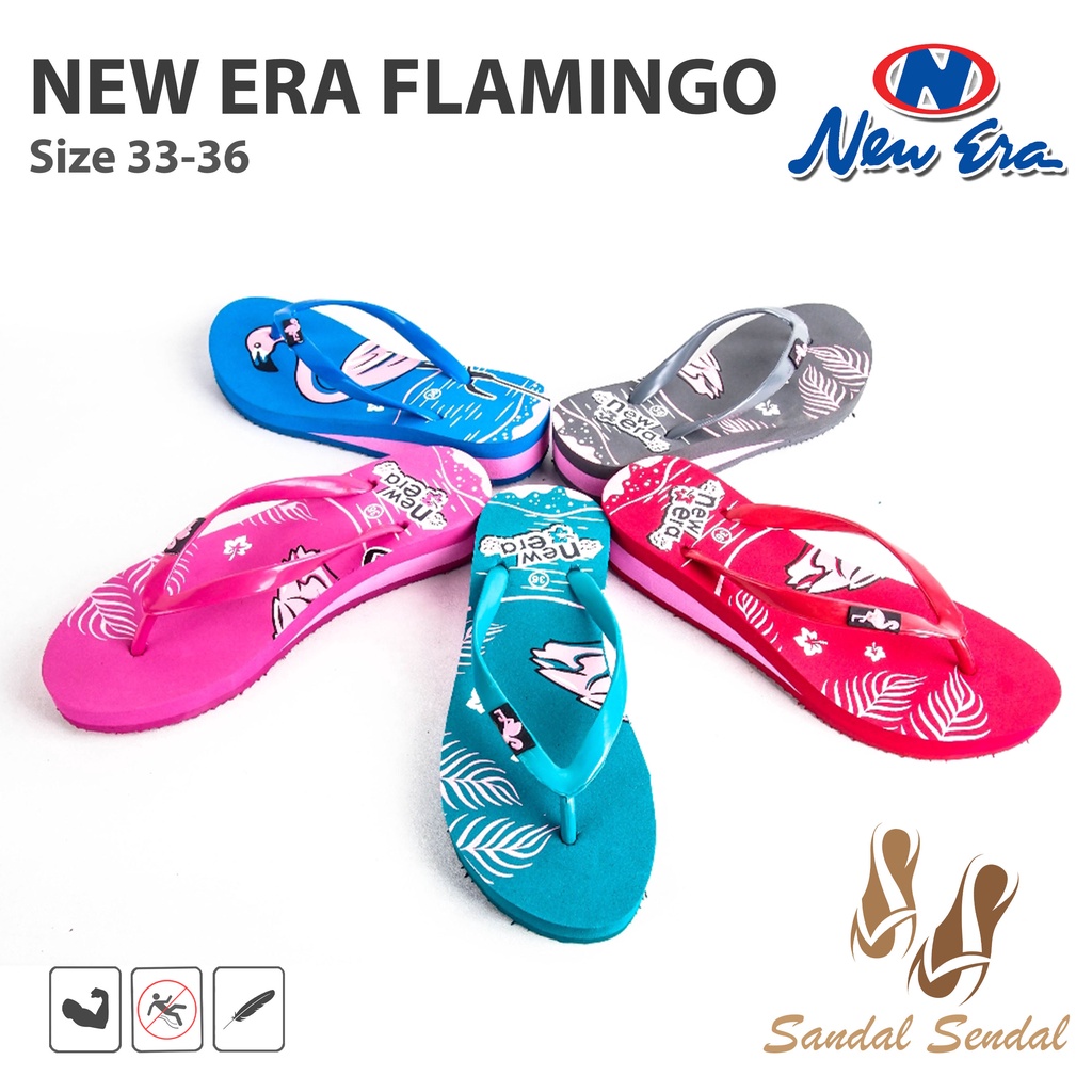 Sandal Anak Perempuan New Era Flamingo size 33- 36