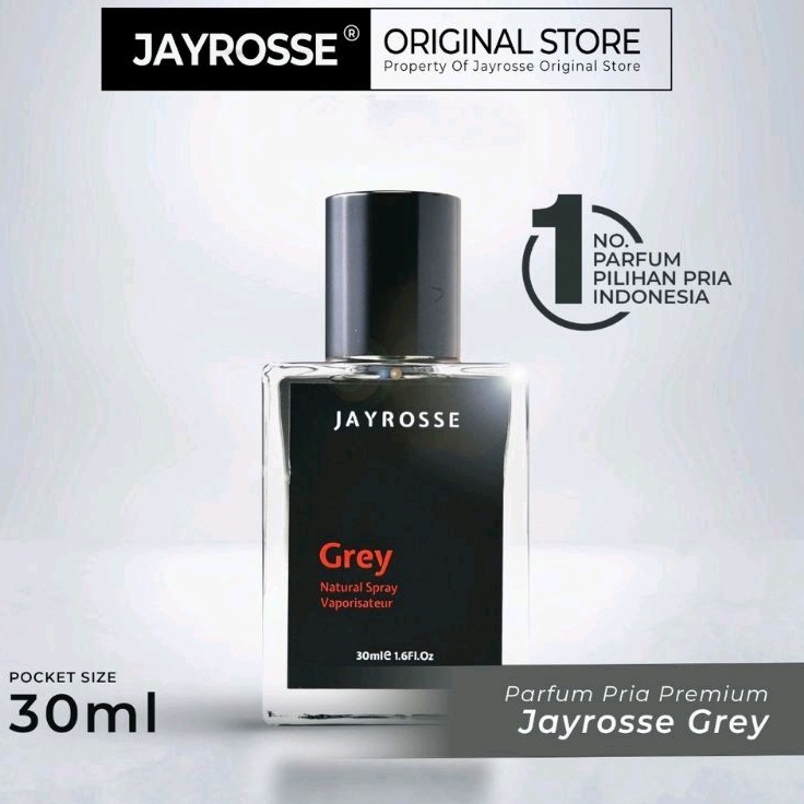 PARFUM JAYROSSE COOL / PARFUM GREY JAYROSSE/ JAYROSSE GREY TERLARIS NO. 1 PARFUM PRIA BEST SELLER 30 ML