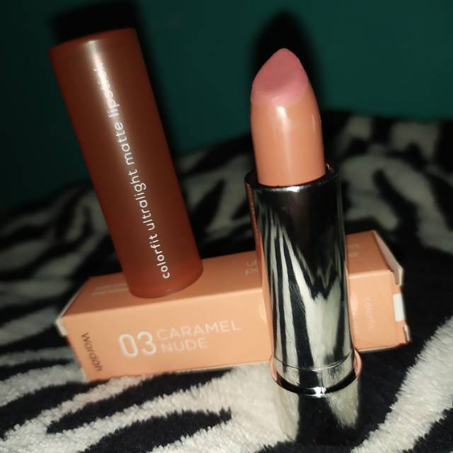 Preloved wardah colorfit ultralight matte lipstik No.03 caramel nude