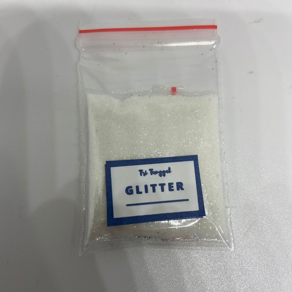 

Sparkle Glitter PUTIH White 3gr 3 gram Powder Serbuk Warna Warni Eceran Sablon Resin Pernak Pernik Hiasan Bubuk Padat Diy Kerajinan Kesenian Art Prakarya Seni Perlengkapan Bahan Craft Crafting DIY Paint Painting Colour Color Tri Tunggal Malang