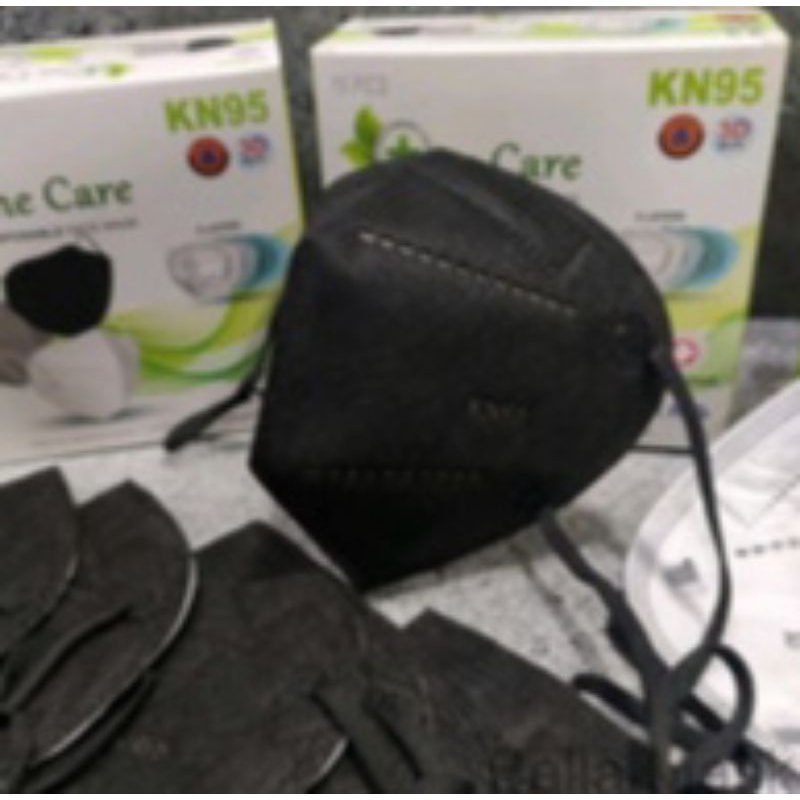 Masker Kf94 isi 50pcs 4ply High Quality Bahan Nyaman dan Lembut Semarang-KN95 HITAM ISI 50PCS