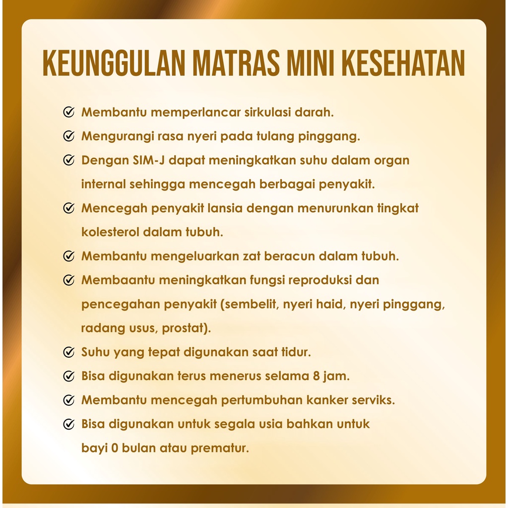 Matras Terapi Kesehatan/matras kesehatan/Ok Gold Matras JM TERAPI/Matras Refleksi Kesehatan dan Terapi/Choeun Acim MADE IN KOREA 100%