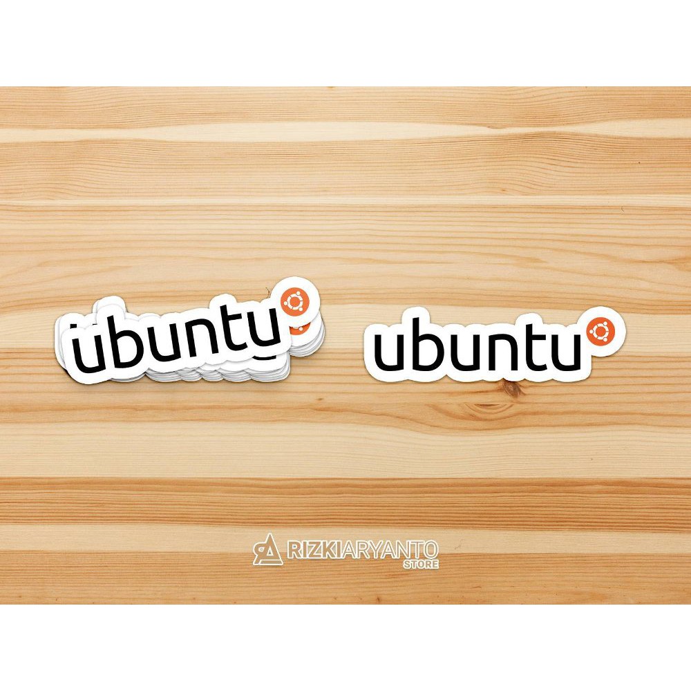Sticker - Stiker Logo Ubuntu Linux untuk PC Laptop HP dll