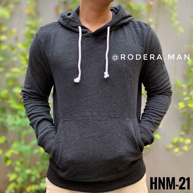 Jaket Hoodie H&M Mens Basic Divided Original HnM21