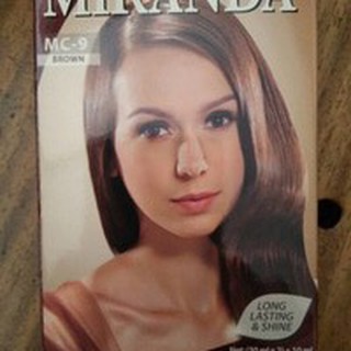 Cat rambut  Miranda  Hair Color Coklat  brown MC 9 BPOM 
