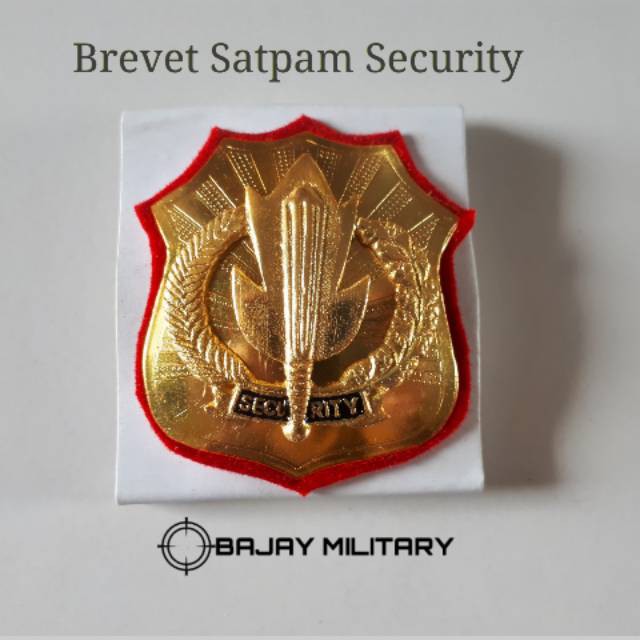 SKD  Atribut Brevet Seragam Satpam Security