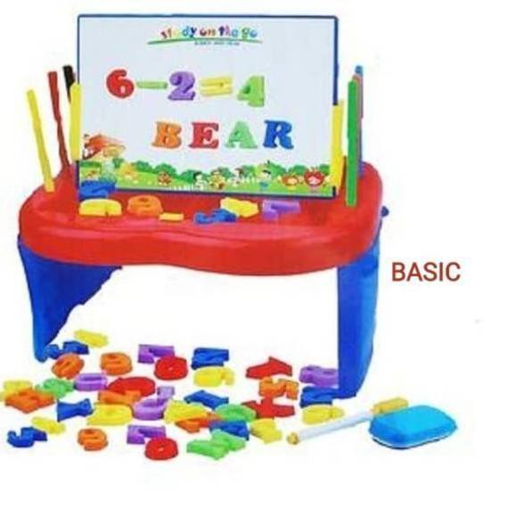 

⭐ Ready stok LMA Meja belajar papan tulis magnetic board FUNNY STUDIO EASEL 4IN1 ⭐