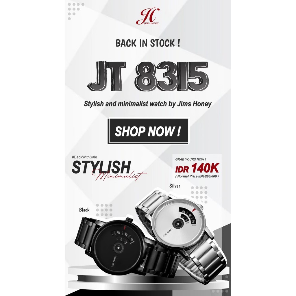 Jims Honey jam tangan 8315 Jam Tangan Pria