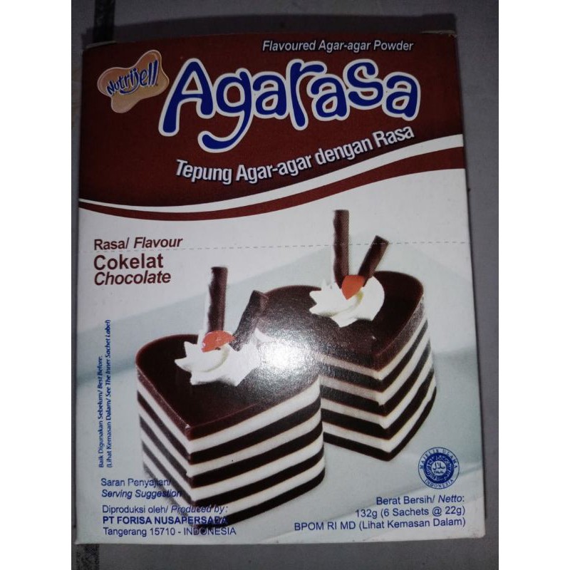 

Nutrijel Agarrasa rasa coklat 22 gram