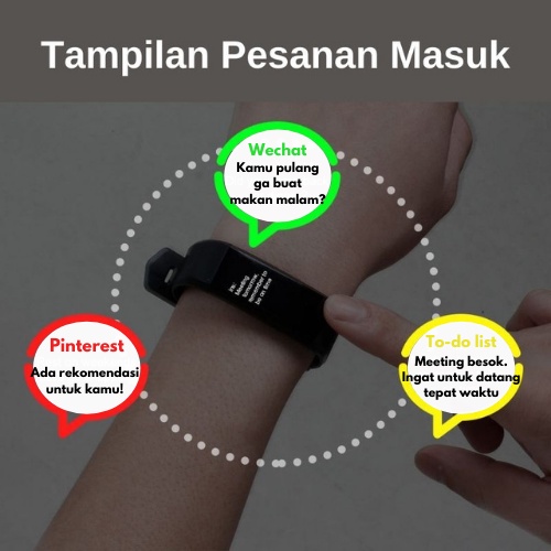 Jam Tangan Sporty 115 Plus Pro / Smartwatch Detak Jantung Fitnes