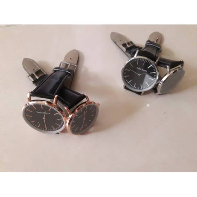 Jam tangan kulit couple by Yadas Korea