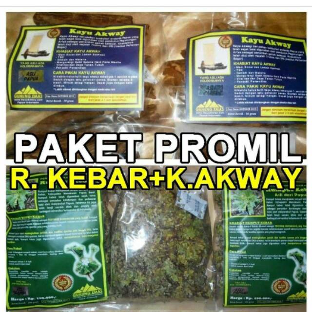 Rumput kebar+Kayu Akway