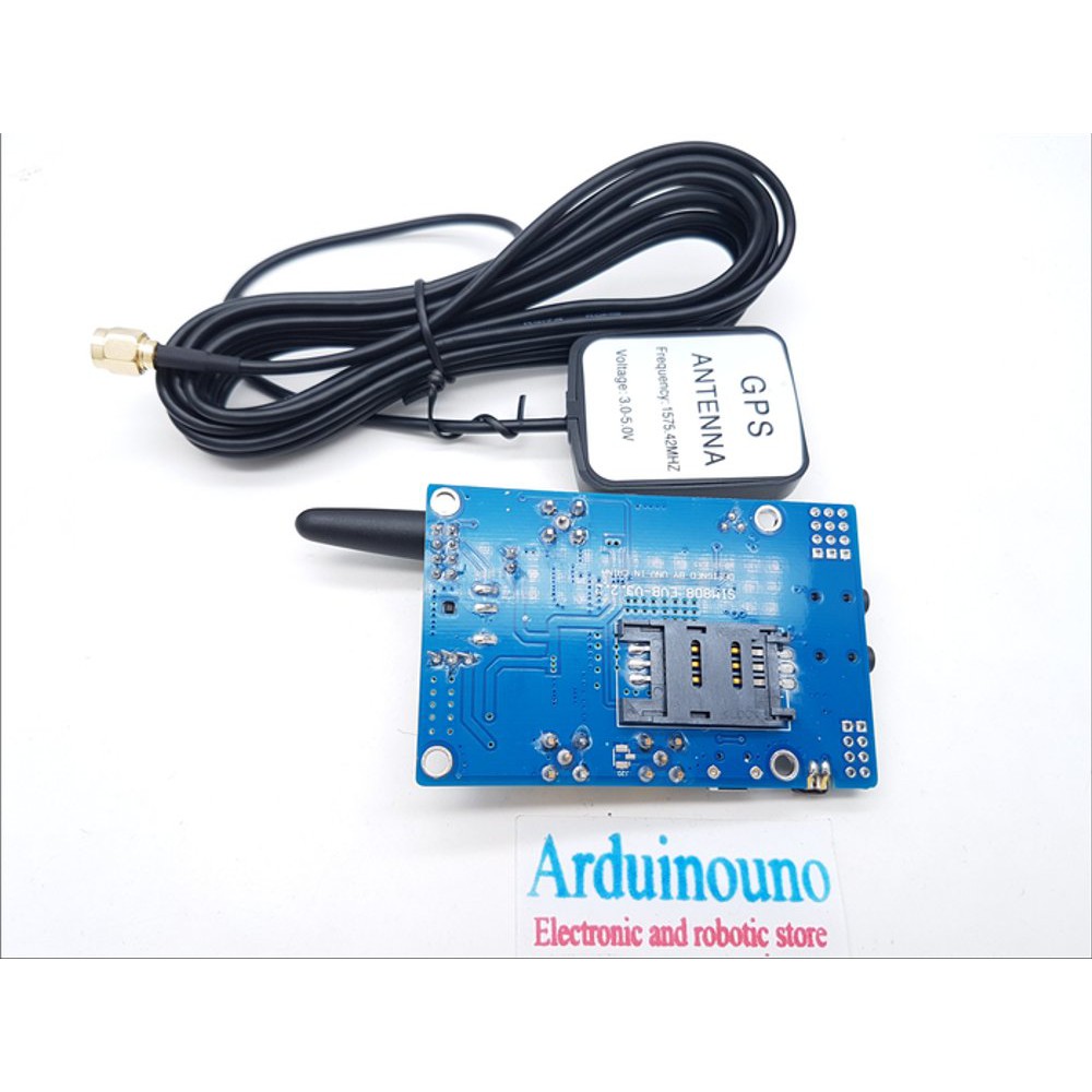 SIM808 Quad Band GSM GPRS GPS Shield Module Arduino Uno Mega + Antenna