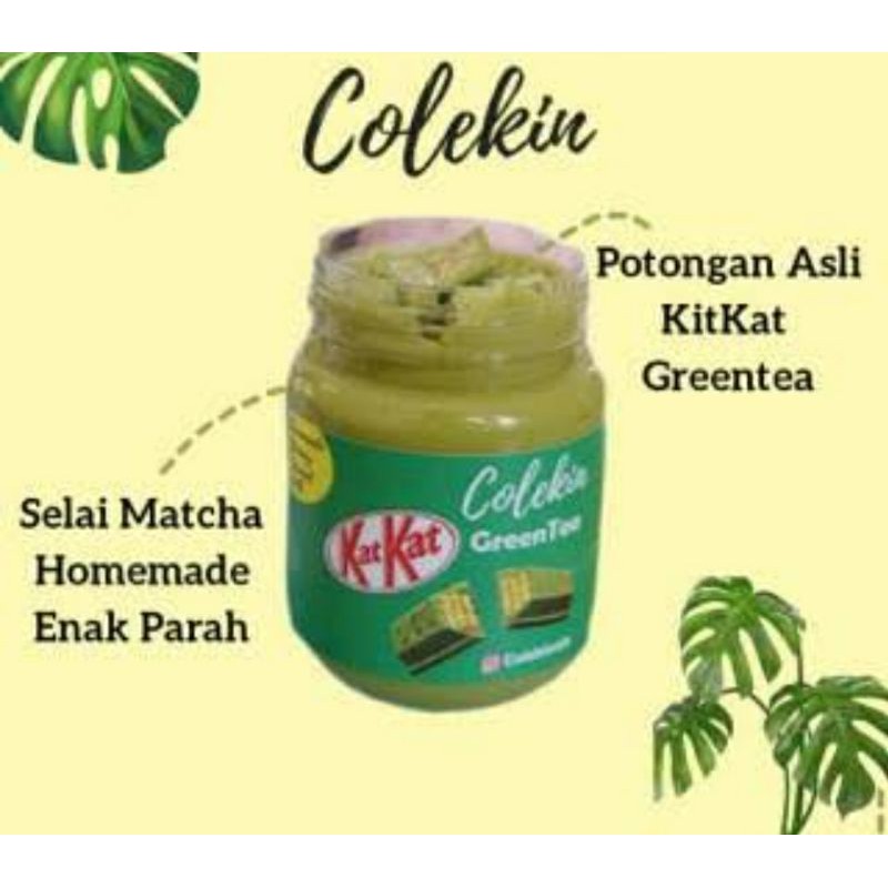 

Selai Colekin Selai Olesan Roti rasa Kat Kat Matcha home made 200 gr