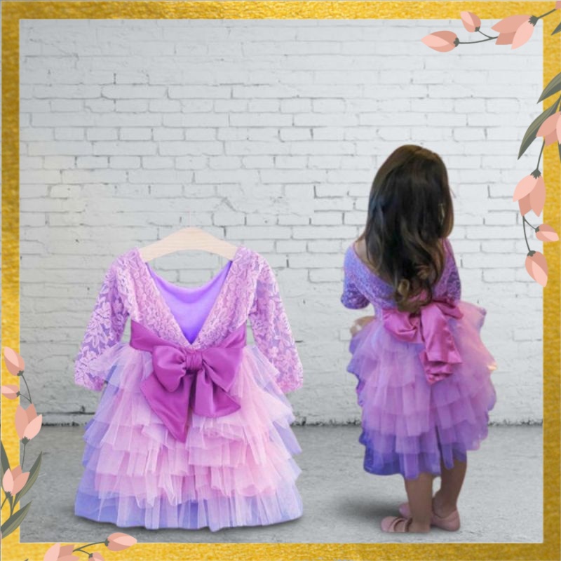 Dress Tutu Anak Perempuan Baju Pesta Anak Usia 2 3 4 Tahun Terbaru