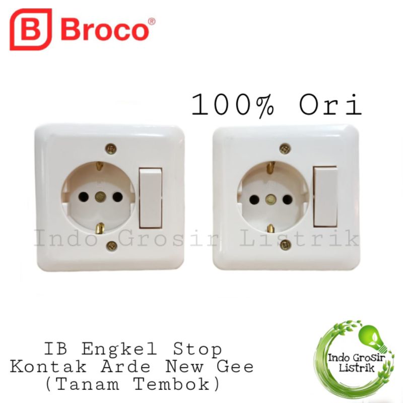 IB Engkel Stop Kontak Arde Broco 525161 New Gee Saklar Engkel Stop Arde Inbow Engkel Stop Kontak Ard
