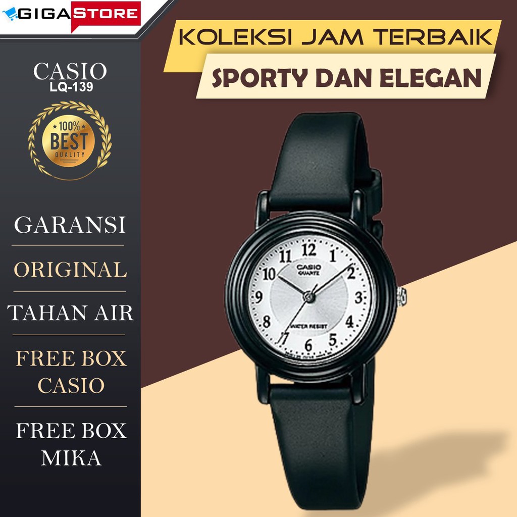 Jam Tangan Wanita Cewe Casio LQ 139 G Shock Gshock Original Tahan Anti Air Kasual Cewek Analog Murah