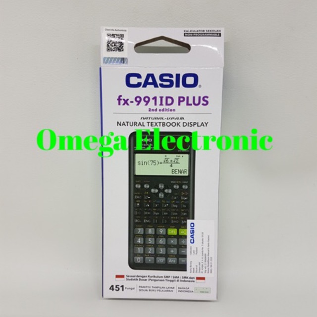 Casio FX 991 ID Plus - Scientific Kalkulator Kuliah Sekolah FX-991ID PLUS