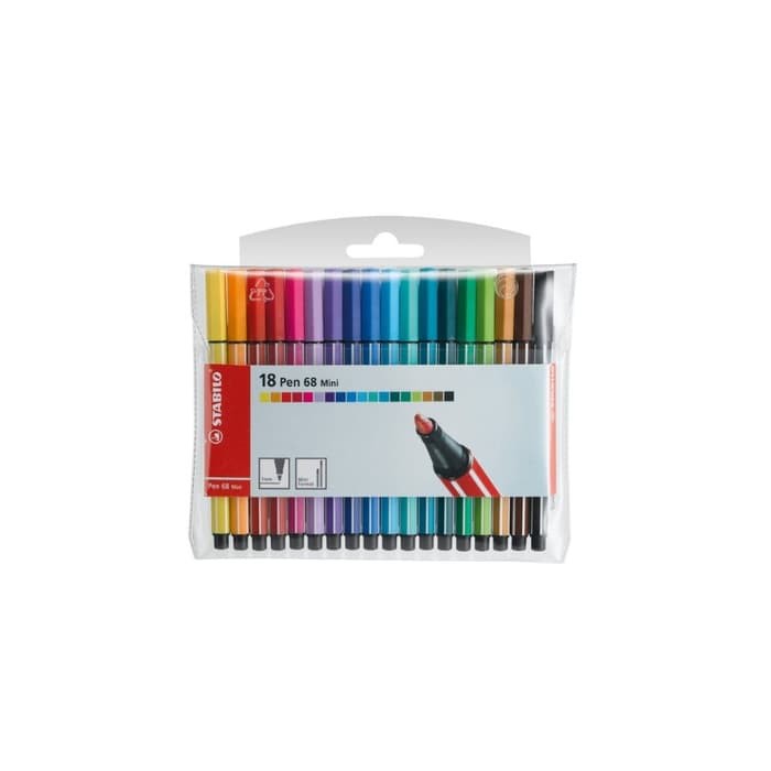 

Stabilo Warna Warni - Highlighter - Stabilo Pulpen Stabilo Pen 68 Mini'S 18 Warna Kemasan Wallet