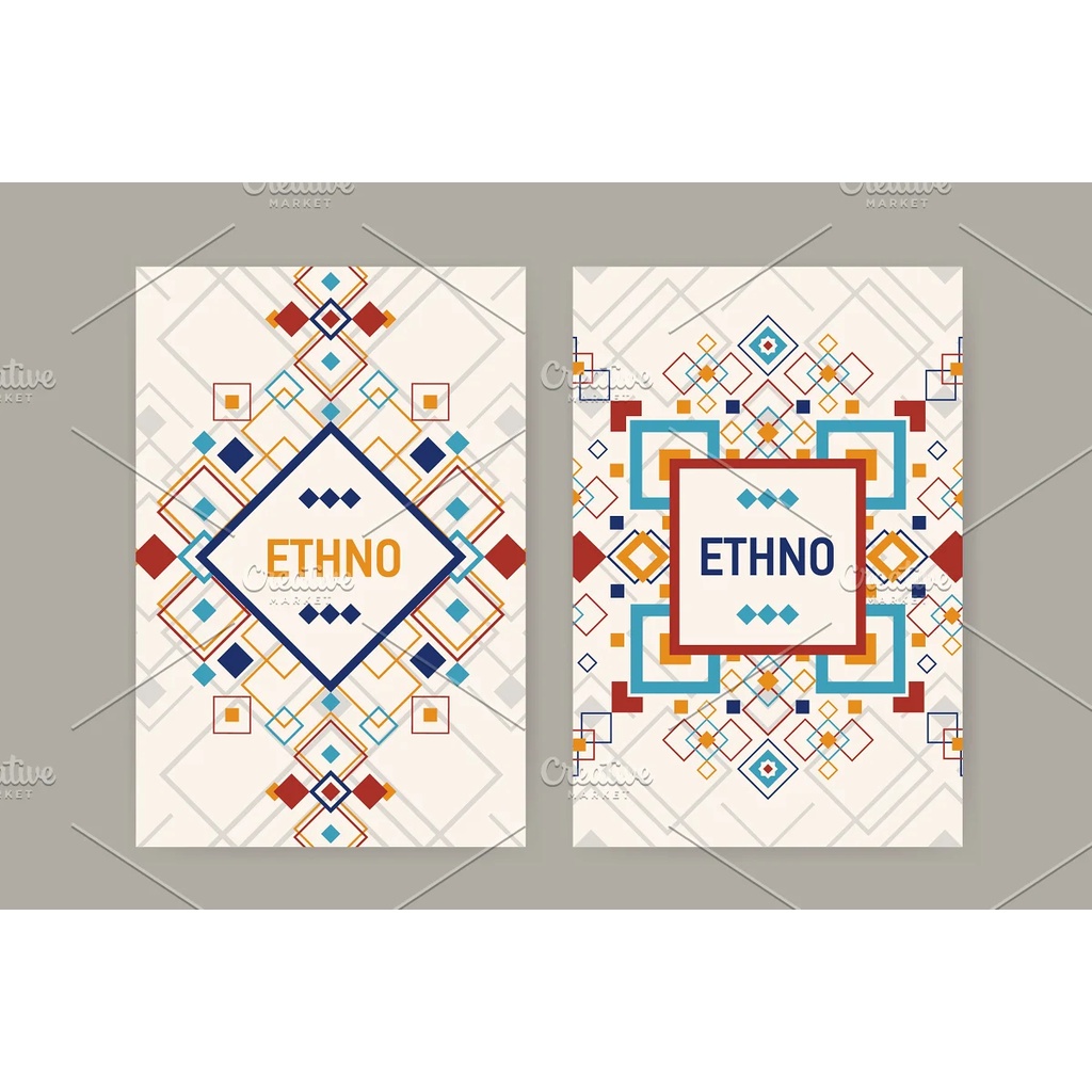 Geometric Elements In Ethnic Style