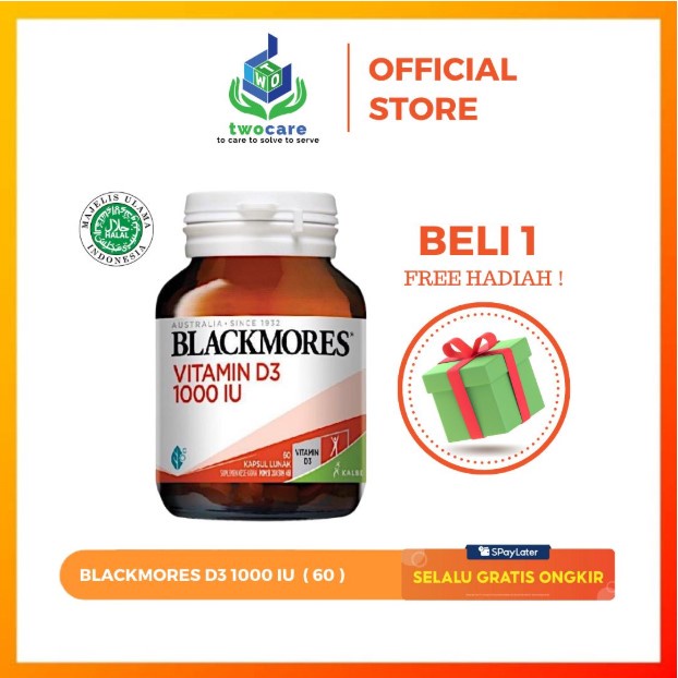 BLACKMORES VITAMIN D3 1000 IU / VITAMIN D3 1000iu 60 KAPSUL Vitamin Immune Daya Tahan Tubuh