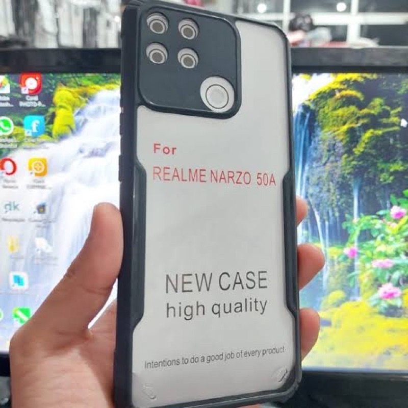 Anti Shock Fuze Bening Case Realme Narzo 50A Shockproof Case Acrylic Transparant