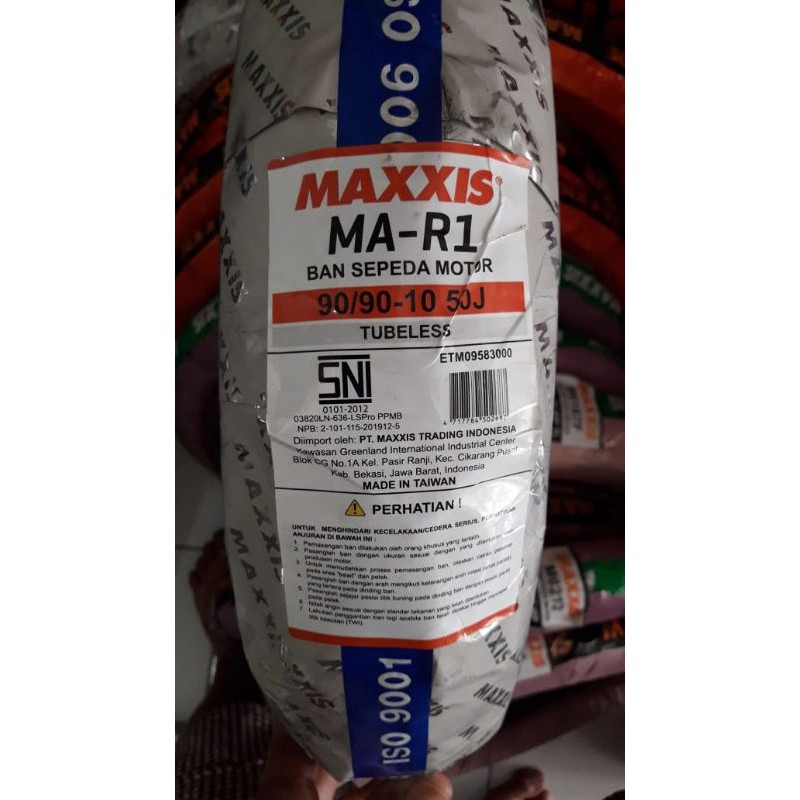 BAN MOTOR MAXXIS  MA-R1 90/90-10 vespa no pirelli metzeler irc corsa michelin