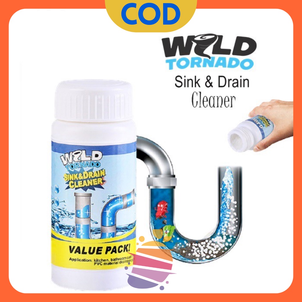 Anti mampet WILD TORNADO pembersih saluran Pipa Air Toilet WC Solusi Wastafel Dapur sumbat dan buntu