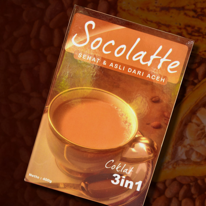 

Socolatte Original Aceh Bubuk Coklat 3in1 - 400gr