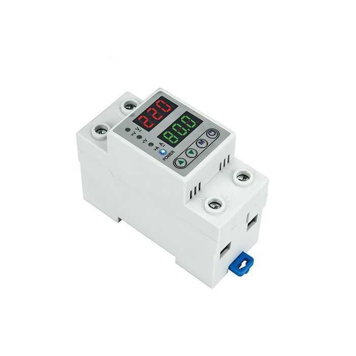 Pemutus Arus Listrik Din Rail Over Under Voltage Protection 220V 40A