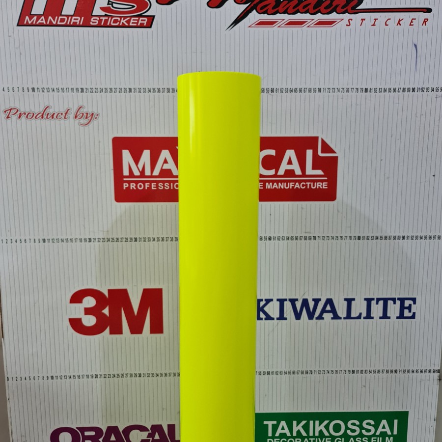 Sticker ORACAL 6510 - 029 Fluorescent Yellow Stabilo Stiker [METERAN]