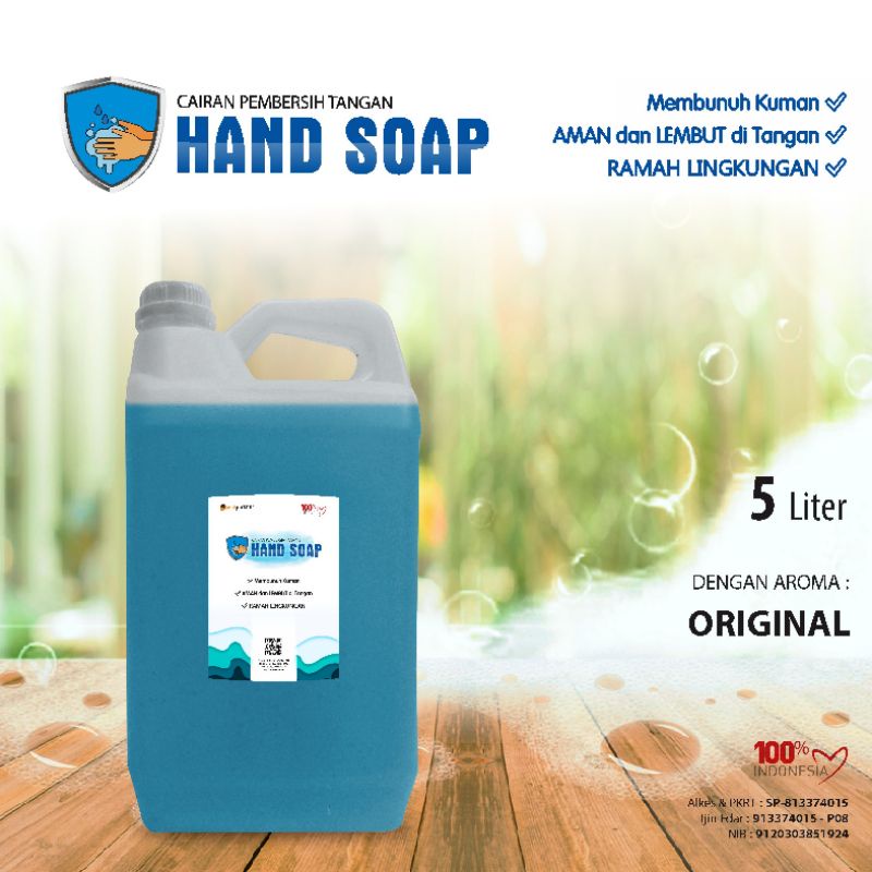 HansSoap pembersih tangan aneka aroma buah kemasa jurigen 5 liter