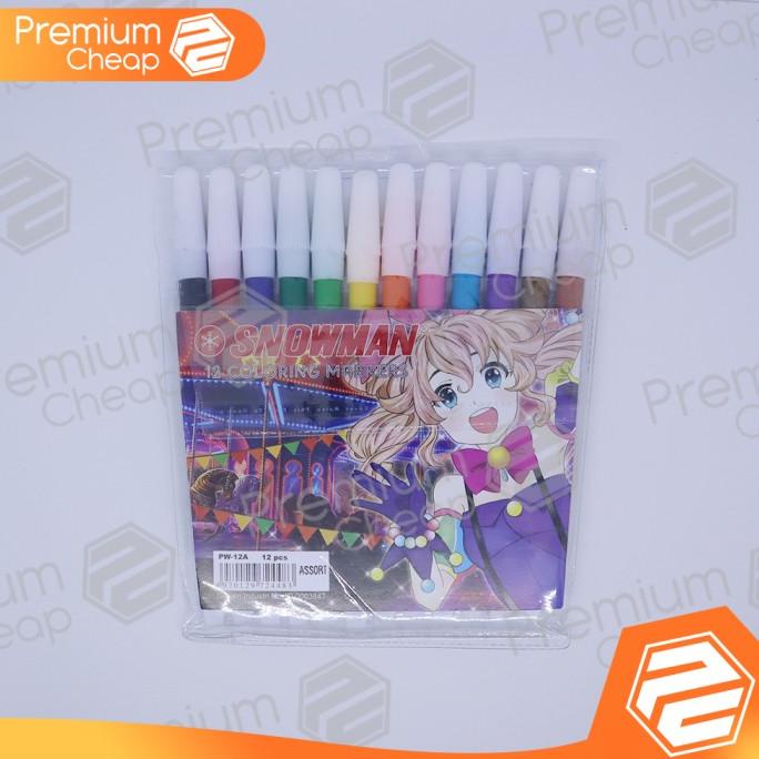 

Spidol Snowman 12 Warna Kecil (Per Lusin)