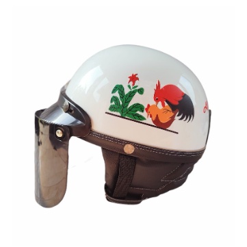 Helm Helmet Bogo Anak dan Dewasa Chip Motif Ayam Jago Kawin