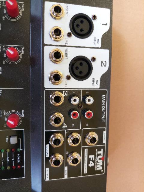 Mixer audio new F4 4channel TUM usb effect delay