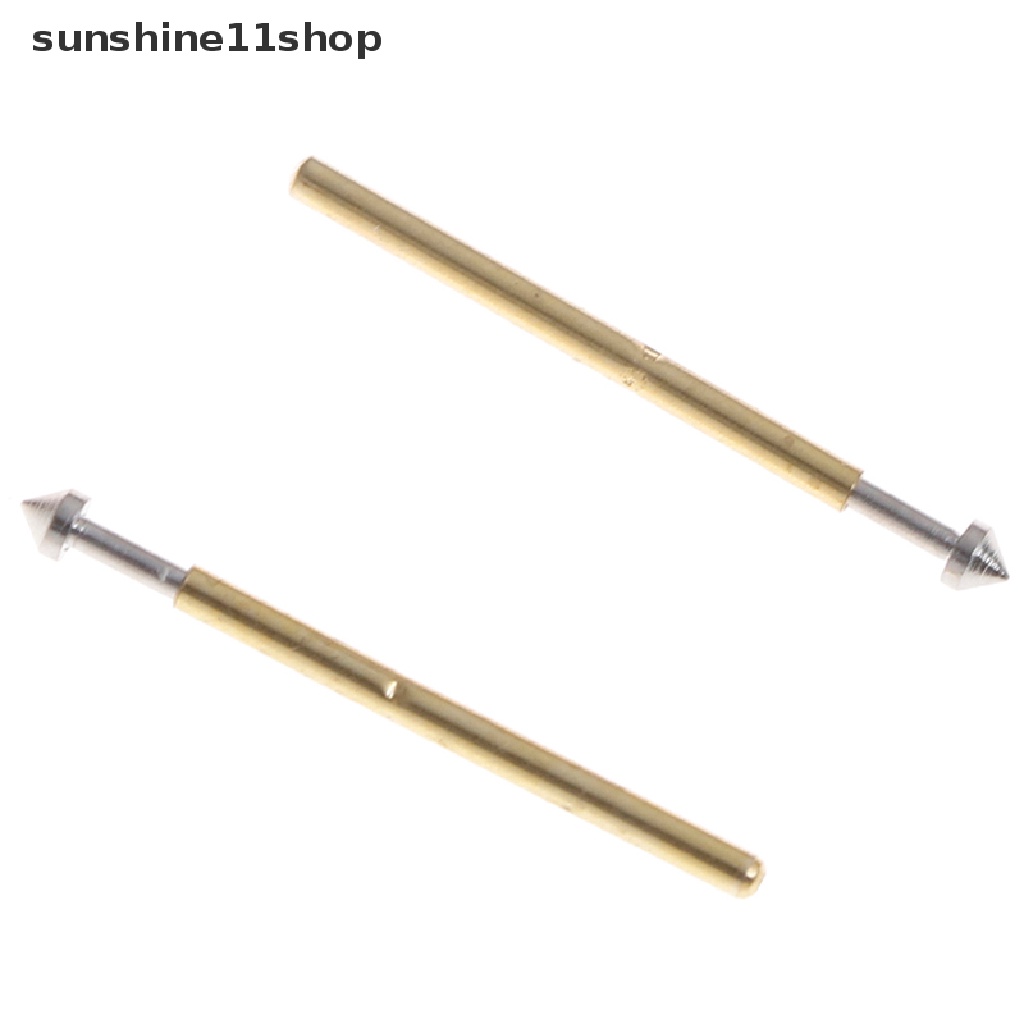 Sho 100Pcs P75-E2 / E3 pogo pin 1.3 / 1.5mm Kepala Kerucut 1.0mm