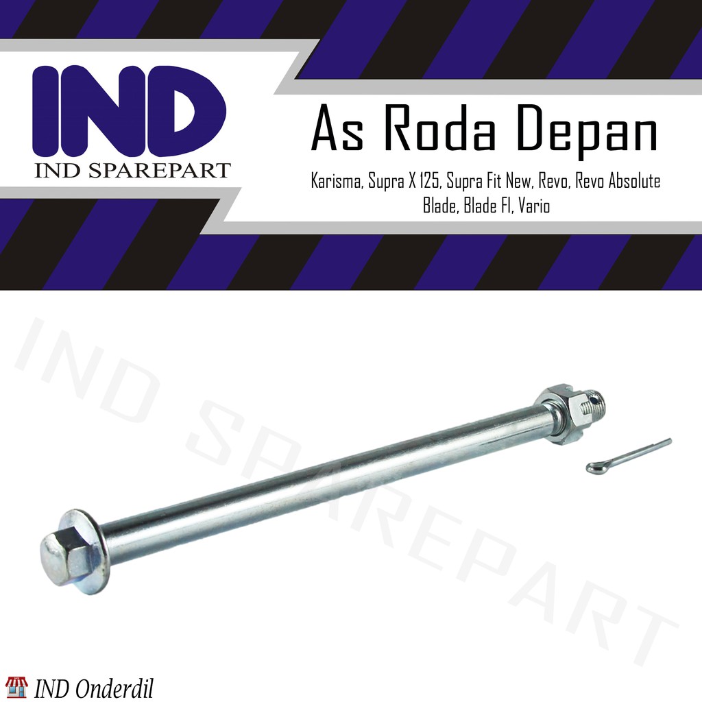 As Roda Depan Supra X 125/Vario/Supra Fit New/Karisma/Blade/Revo Absolute/Blade FI/ Revo/Blade