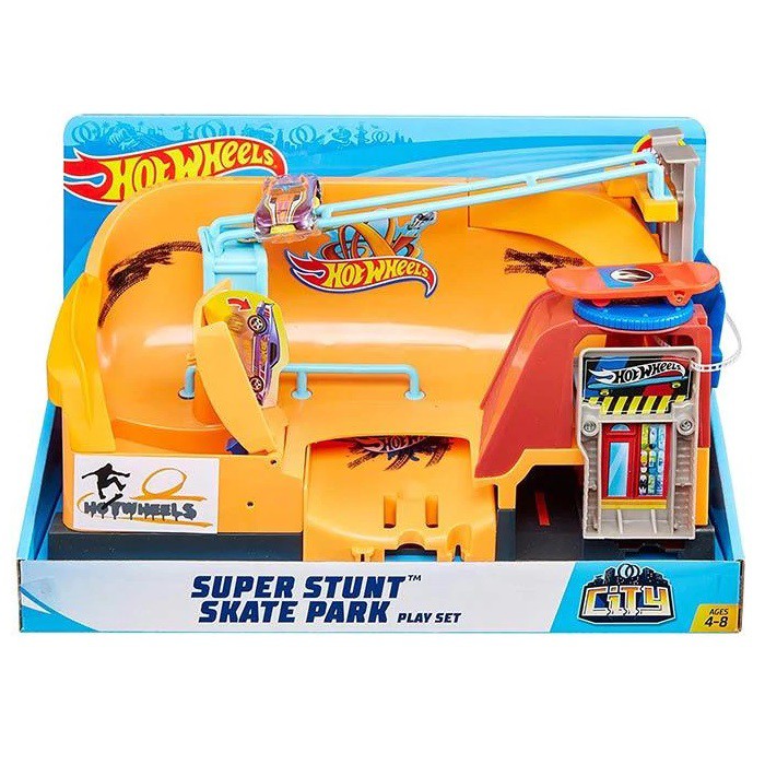 Hot Wheels City Super Stunt Skate Park 