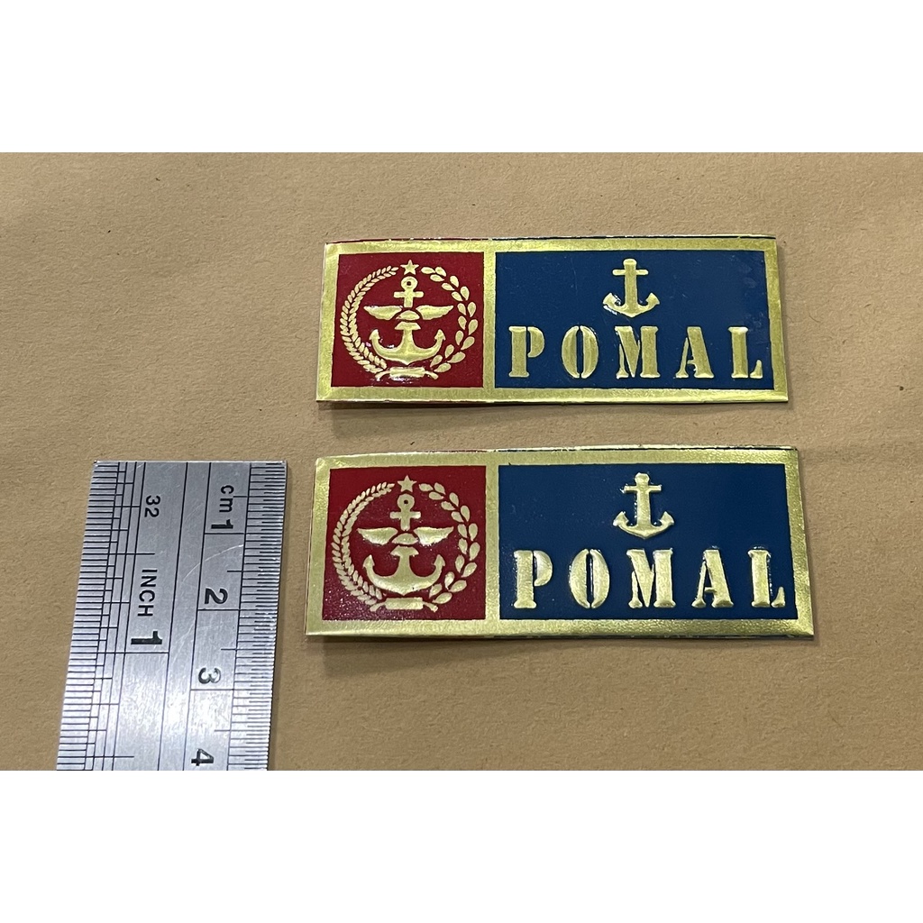 Sticker Plat Pomal - Stiker Plat POM AL  - Stiker POMAL Mobil - Stiker Motor POMAL